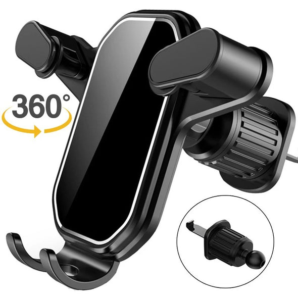 ClingDrive Universal Car Phone Holder – 360° Anti-Shake Vent Mount